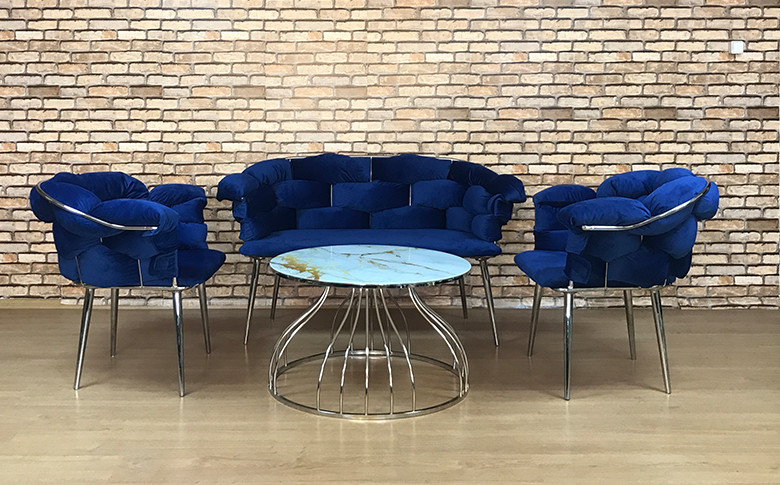 Krom Nikelaj Balon Çay Seti